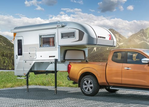 Montering och demontering av en pickup camper från Tischer klaras på 20 minuter.